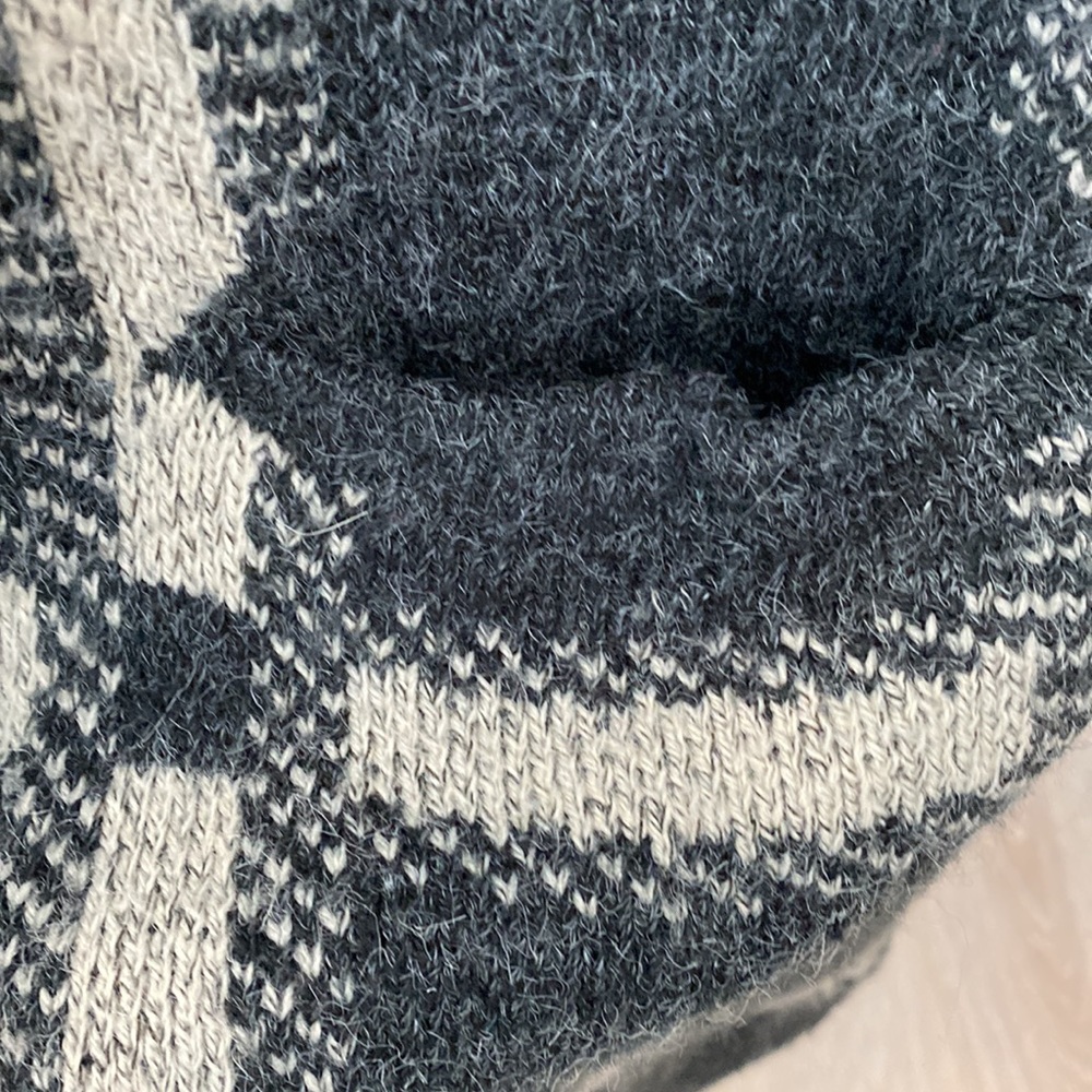 Hooded Gray Sweater Shacket - image 5